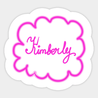 Kimberly. Female name. Sticker